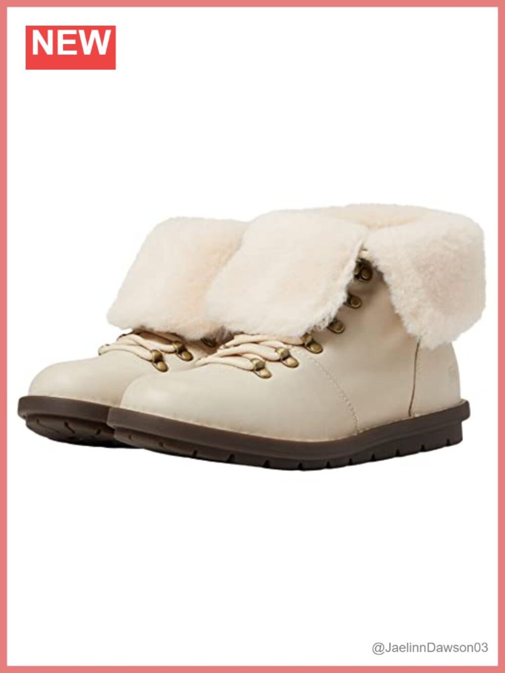 Women's Waterproof Faux Fur Lined Lace Up Ankle Snow Boots